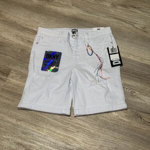 DKNY shorts midi rise stretch denim youth‎ size 14